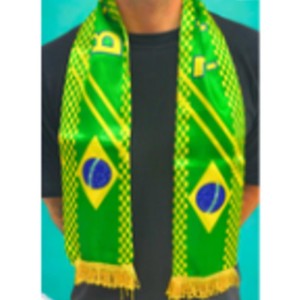 Copa Do Mundo Faixa Cachecol Brasil Tecido