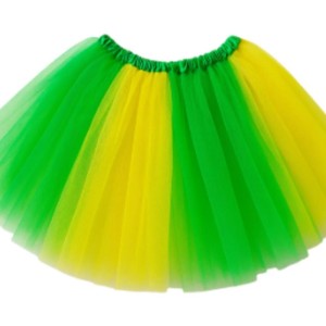 Copa Do Mundo Saia Tule 40cm Mesclada Vd/am