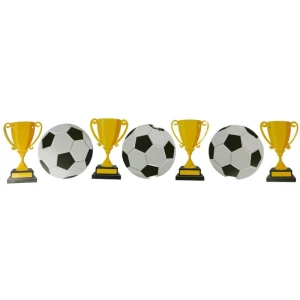 Copa Do Mundo Decor. Faixa Trofeu/bola C/cordao
