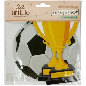 Copa Do Mundo Decor. Faixa Trofeu/bola C/cordao-127977-83288