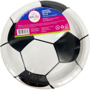Copa Do Mundo Prato De Papel Futebol 18cm-127982-49356