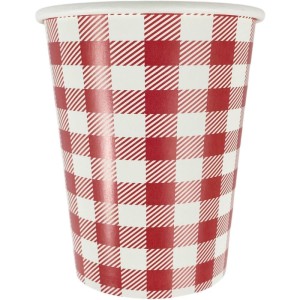 Festa Junina Copo De Papel Xadrez Vm. 240ml-127961-44512