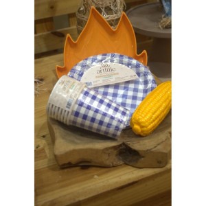 Festa Junina Prato De Papel Xadrez Az 18cm-127964-86696