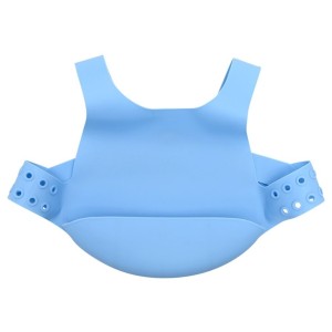 Sn20304 Babador De Slicone C/ Cinta Azul