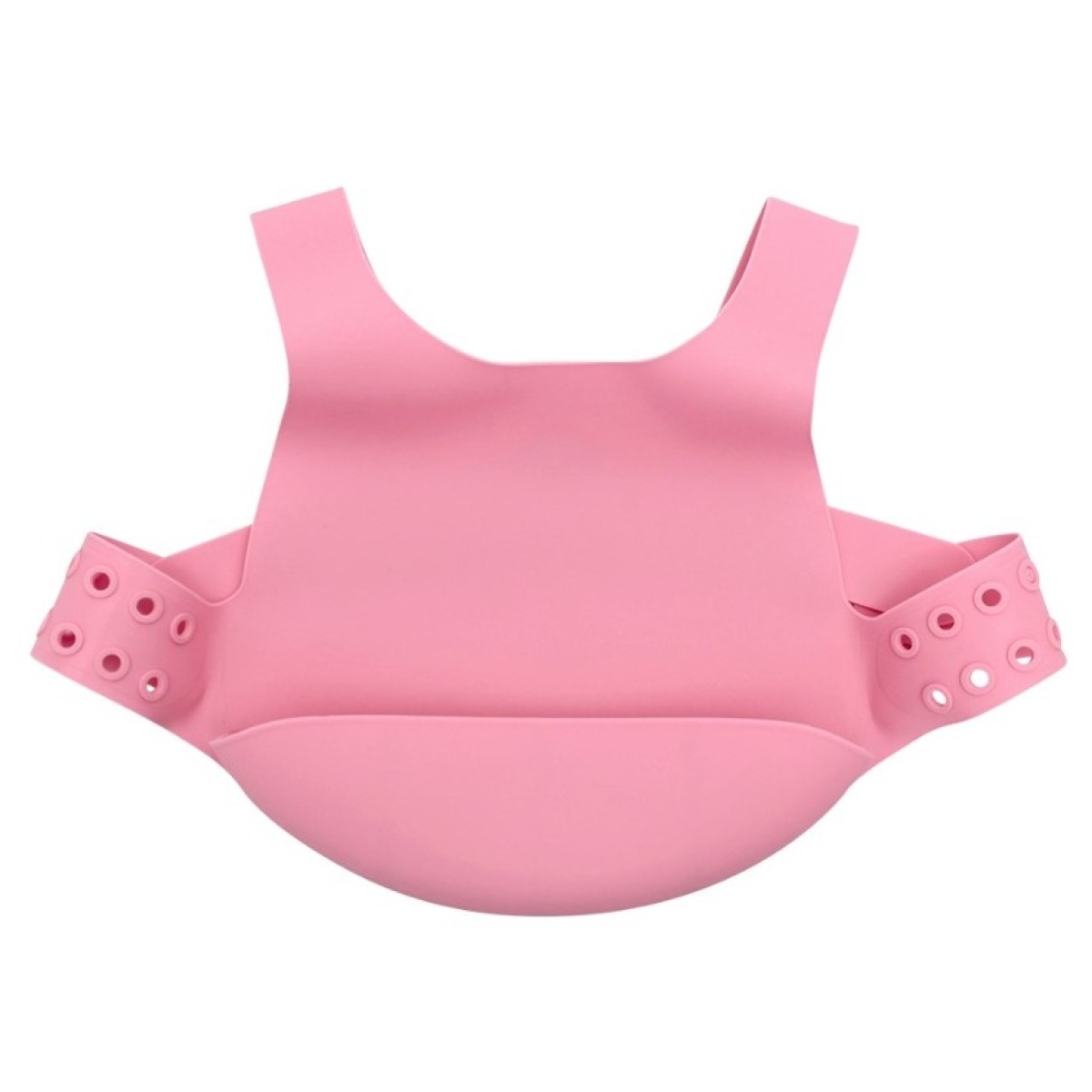 Sn20305 Babador De Slicone C/cinta Rosa