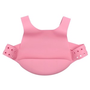 Sn20305 Babador De Slicone C/cinta Rosa