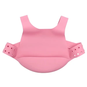 Sn20305 Babador De Slicone C/cinta Rosa