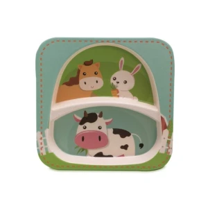 Mp20198 Prato P/ Refeição Infantil Farm