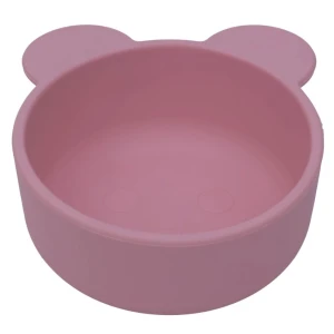 Sn23142 Prato Bowl Infantil Silicon Rosa