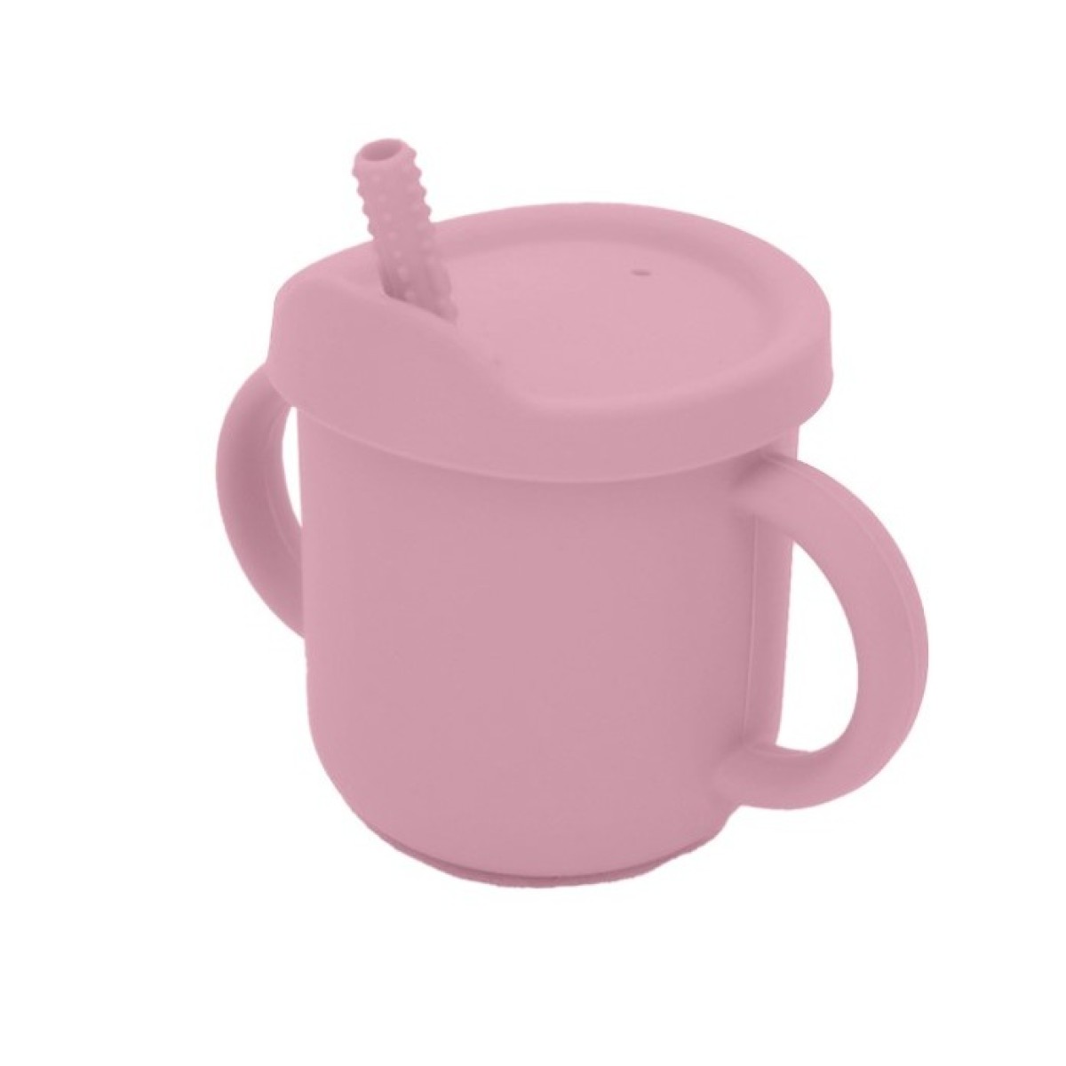 Sn23150 Copo Infantil C/ Canudo Sil Rosa