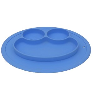 Sn23155 Prato Infantil Ref Silicone Azul