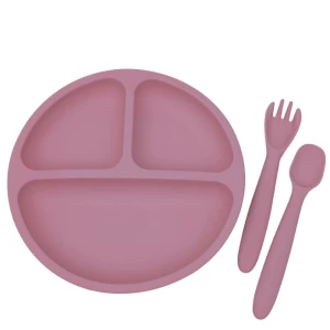 Sn23156 Jg Infantil P/refeição Sili Rosa