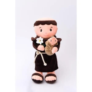 Boneca De Pelucia Religioso Santo Antonio 32cm