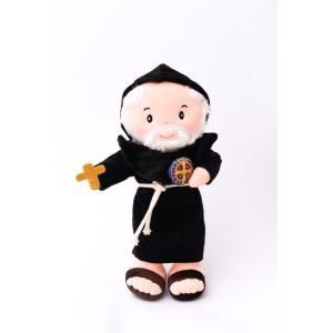 Boneca De Pelucia Religioso Sao Bento 32cm-128747-93436