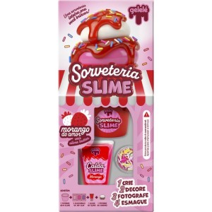 Slime Gelele Sorveteria Morango Do A