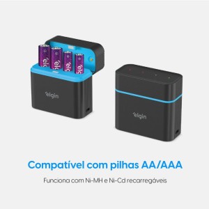 Carregador De Bateria Usb P/pilhas Cabo 0.5m 700mah-128783-69992
