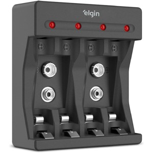 Carregador De Bateria Usb Tipo C P/pilhas C/cabo 0,5