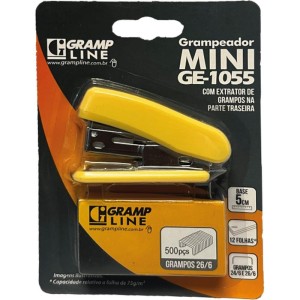 Grampeador Mini P/12fls Ge-1055 Plast.c/500gra-128799-51197