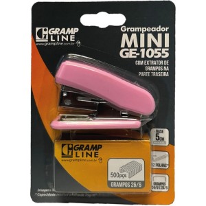 Grampeador Mini P/12fls Ge-1055 Plast.c/500gra-128799-79198