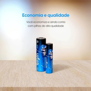 Pilha Alcalina Palito Aaa 10blistersx4unids.