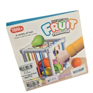 Cubo Baby Sensorial Corda Elastica E 6 Fruti Cx:012
