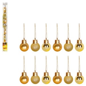 Bola Tb Lisa 2,5cm 12pcs Dourada Cx:048