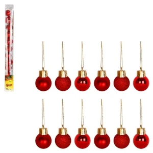 Bola Tb Lisa 2,5cm 12pcs Vermelha Cx:048