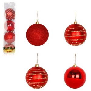 Bola Tb Imperial 8cm 4pcs Vermelha Cx:024
