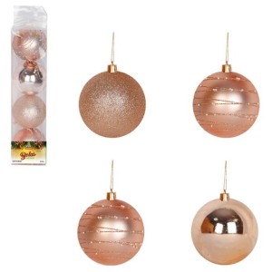 Bola Tb Imperial 8cm 4pcs Champanhe Cx:024