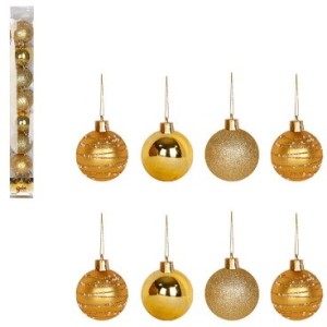 Bola Tb Imperial 5cm 8pcs Dourada Cx:024