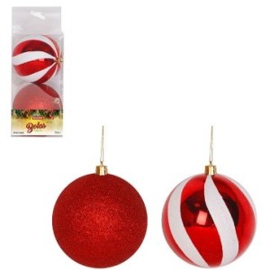 Bola Tb Circus 10cm 2pcs Vermelho Cx:024