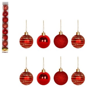 Bola Tb Imperial 5cm 8pcs Vermelho Cx:024