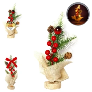Arranjo Decorativo Natalina 5led 25cm Cx:048