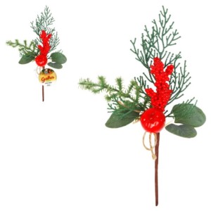 Galho Cereja Decorado 30cm Cx:120