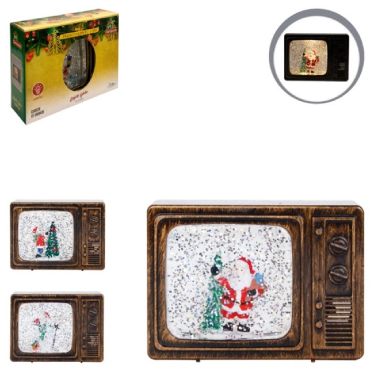 Enf Globo Tv C/luz E Agua 3x8x11cm Cx:072