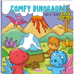 Comfy Dinosaurs - Livro De Colorir