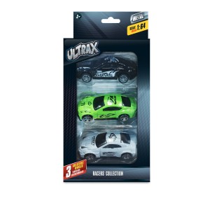 Ultrax – Carro Colecionável De Metal Pac C/3 – Escala 1:64