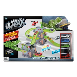 Ultrax – Pista De Dinossauro Com Estacionamento E 6 Carros