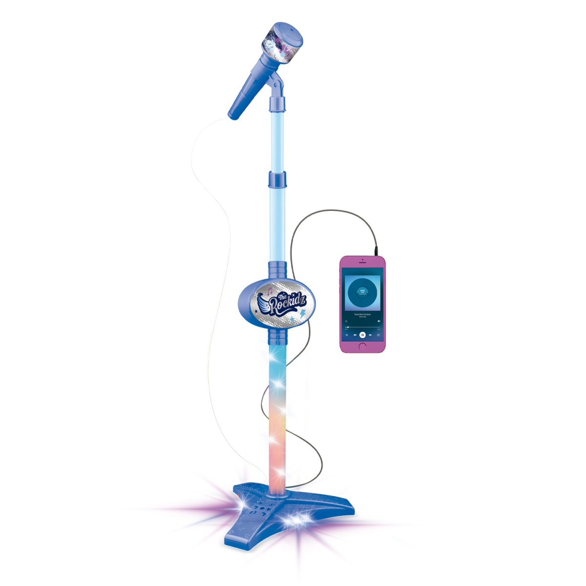 The Rockidz– Microfone Com Pedestal Rosa