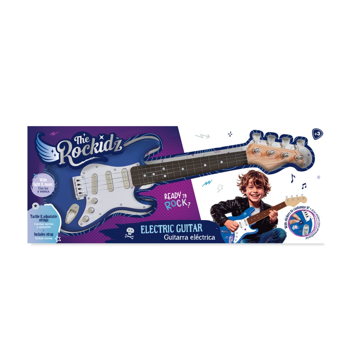 The Rockidz– Guitarra Eletrônica Média Azul