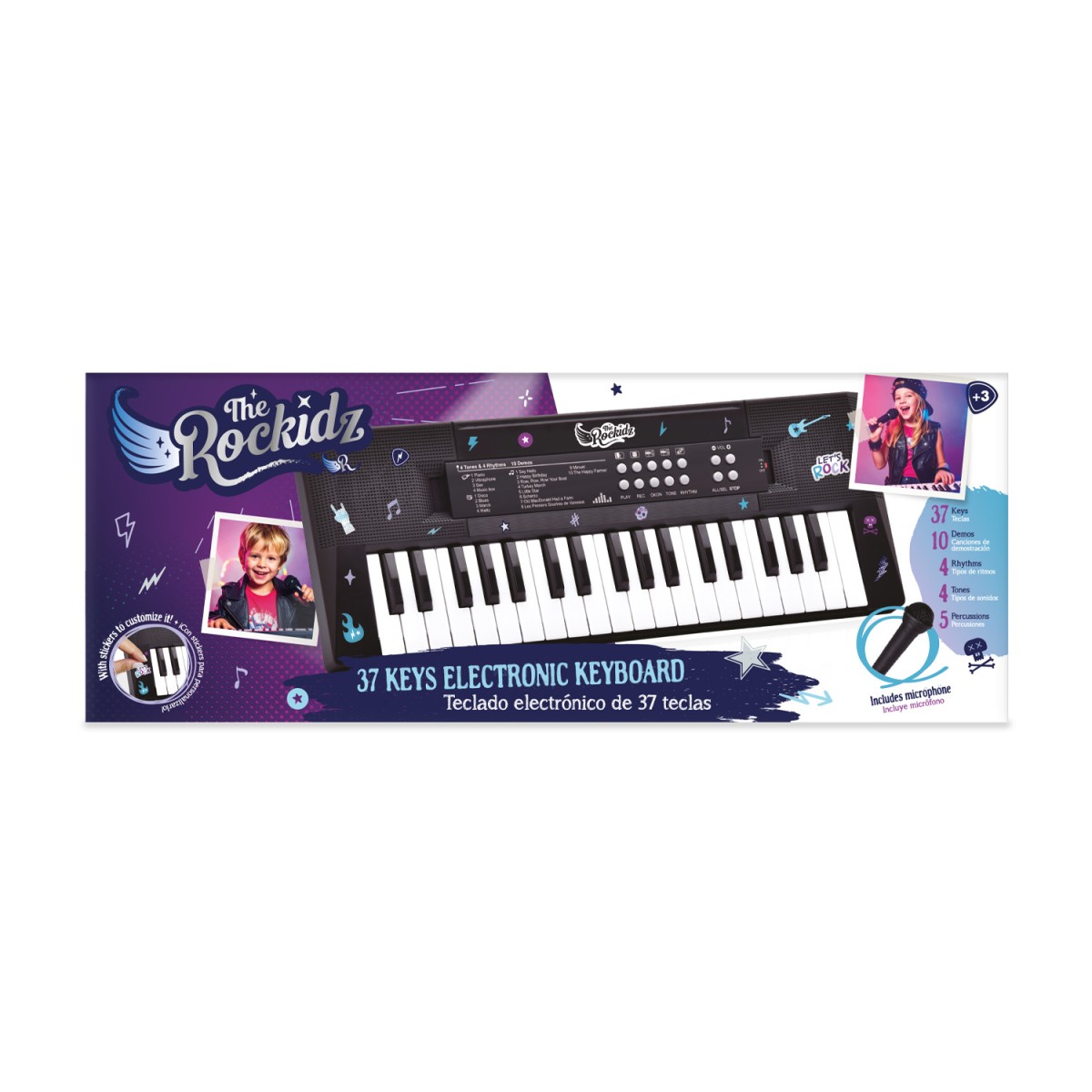 The Rockidz– Teclado Eletrônico Com Microfone