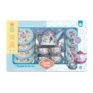 Sweet Home – Meu Conjunto De Chá - Pássaro Azul - 15 Peças