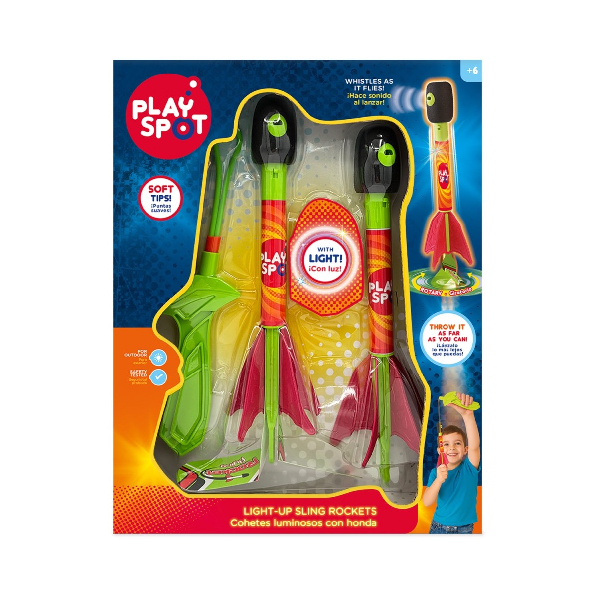 Playspot – Lançador Foguete Com Luz