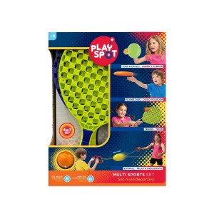 Playspot – Kit Multiesportivo (tênis / Freibee / Lança E Apanha / Zoom Ball)
