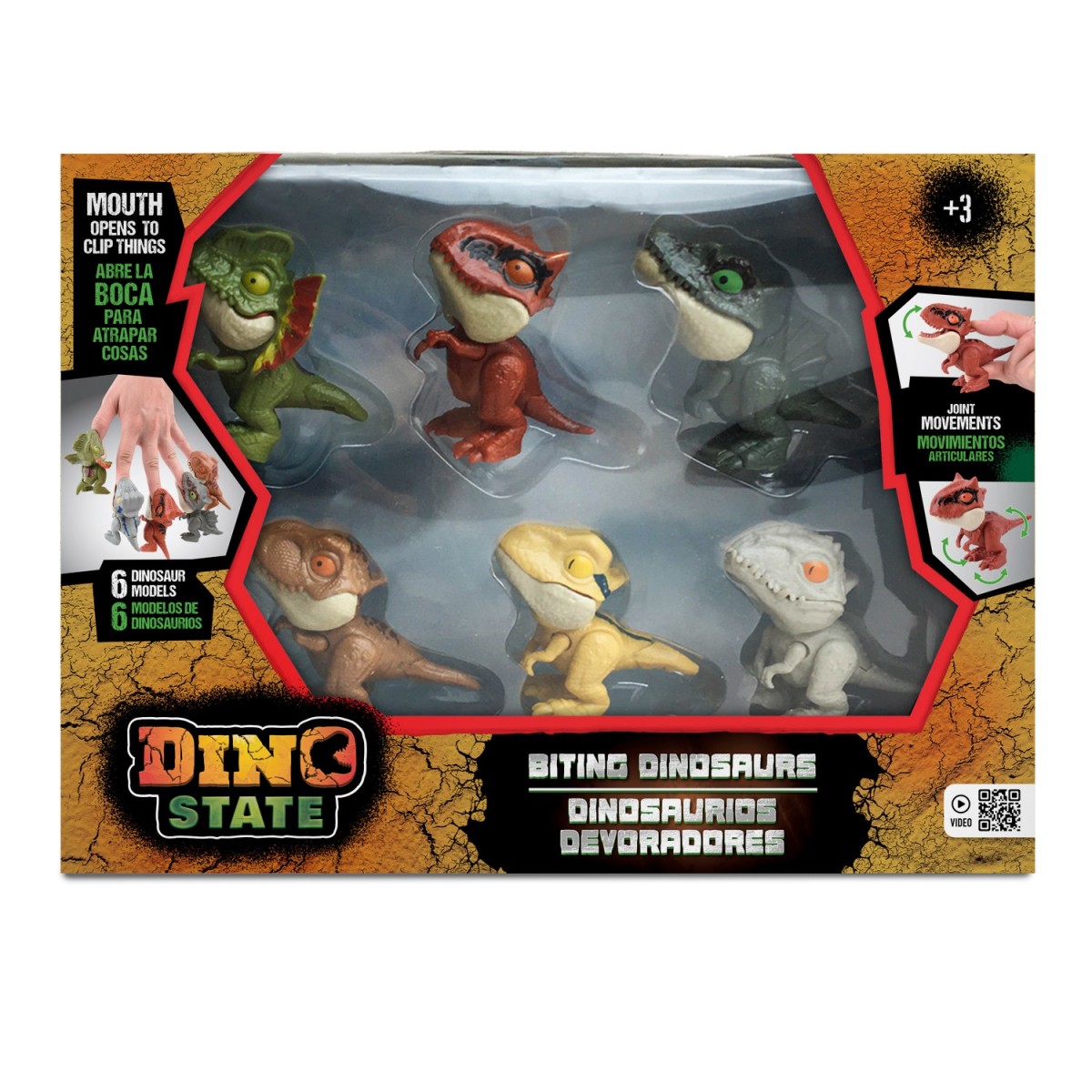 Dino State - Playset Dinossauro Morde De Dedo