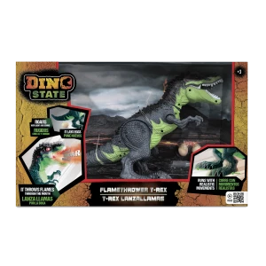 Dino State – T-rex Lança Fumaça, Bota Ovos E Anda