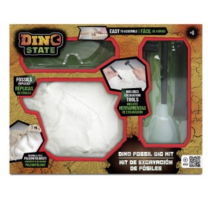 Dino State – Dino Fossil Kit 7 Pçs De Escavação 1.0 Com 7 Peças