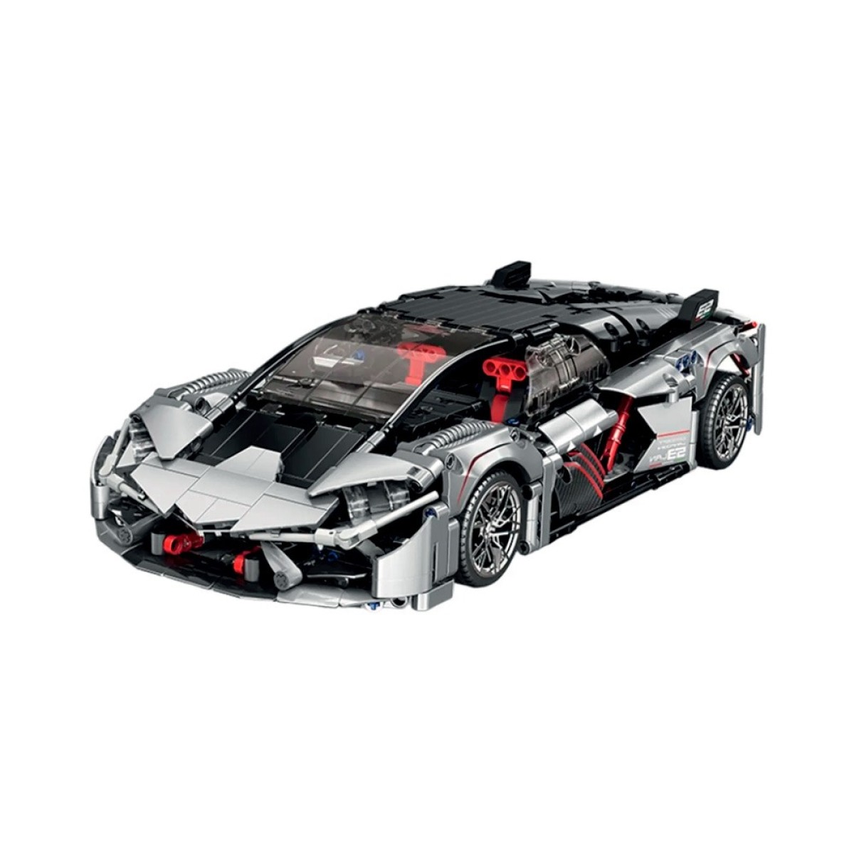 Super Carro Sport Prata Escala 1:14 - 1277 Peças