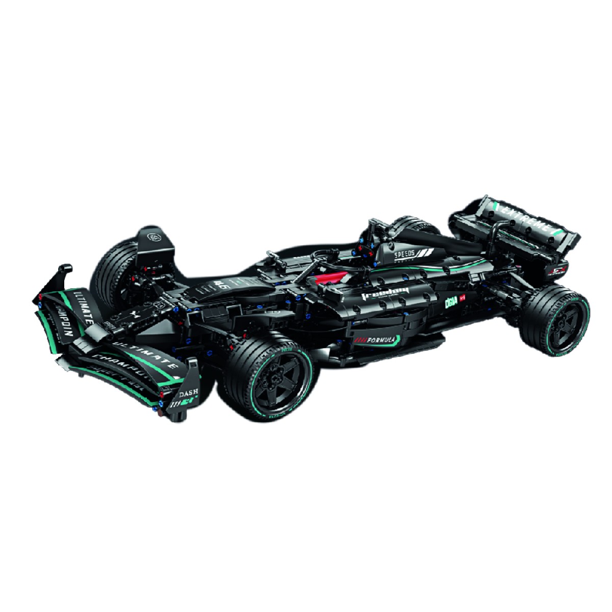 Carro F1 Preto Escala 1:10 - 1180 Peças