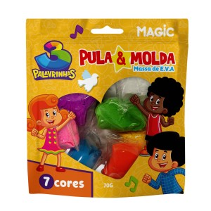 Massa De Modela Eva Pula E Molda 70g - 3 Palavrinhas